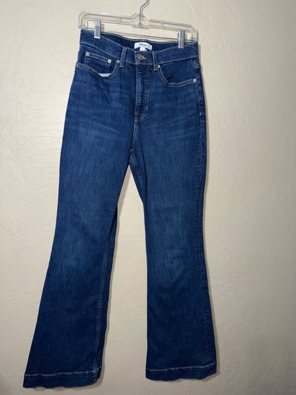 Spanx high rise flare jeans size 10